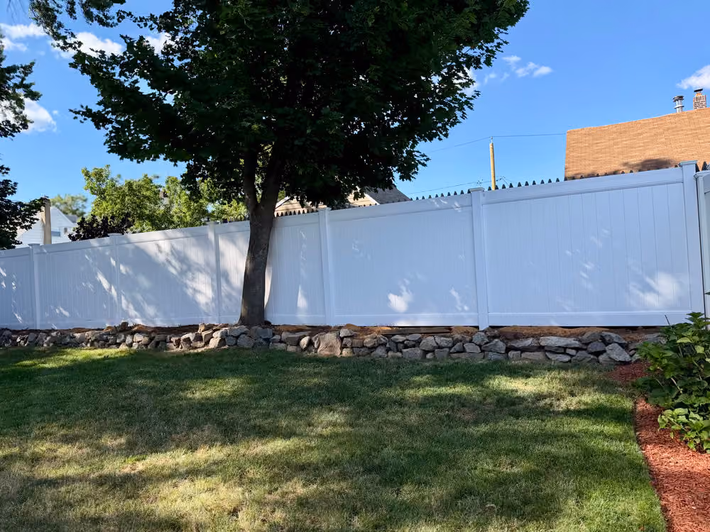 Full Privacy Vinyl Fence Install in Lodi NJ