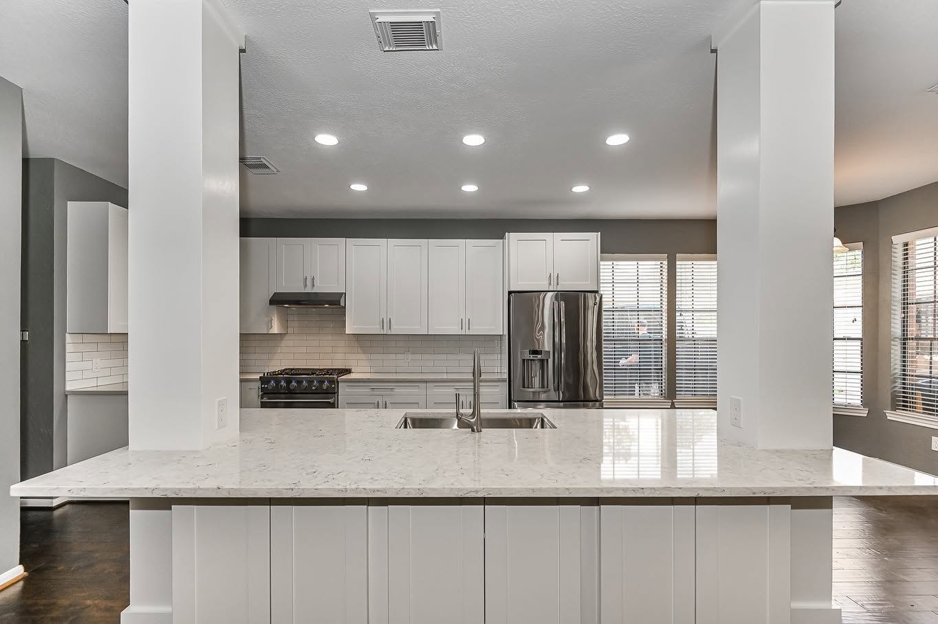 Kitchen remodeling project by AMW Roofing & Construction in Katy, TX