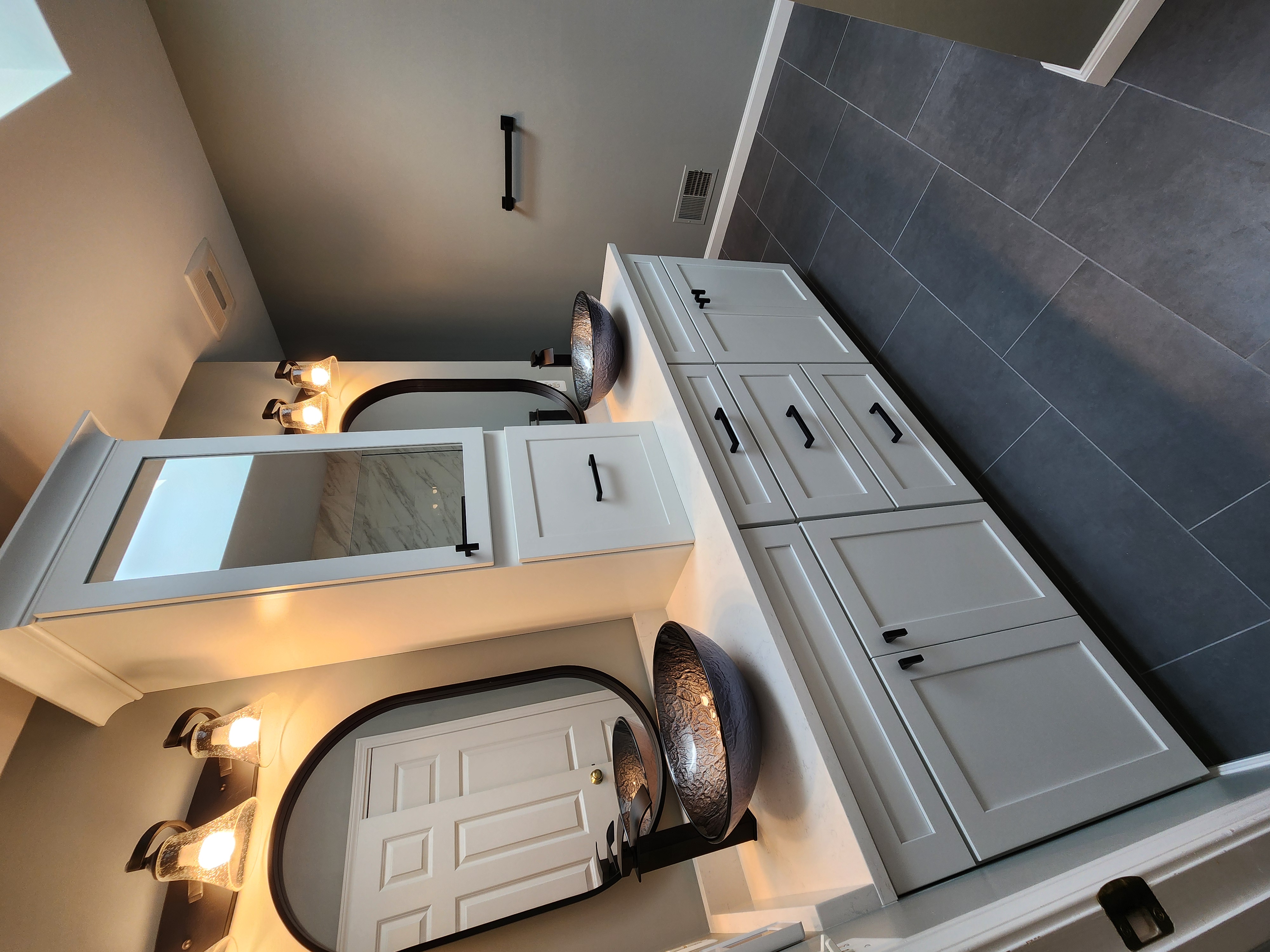 Mitten Made bathroom vanity and countertop install
