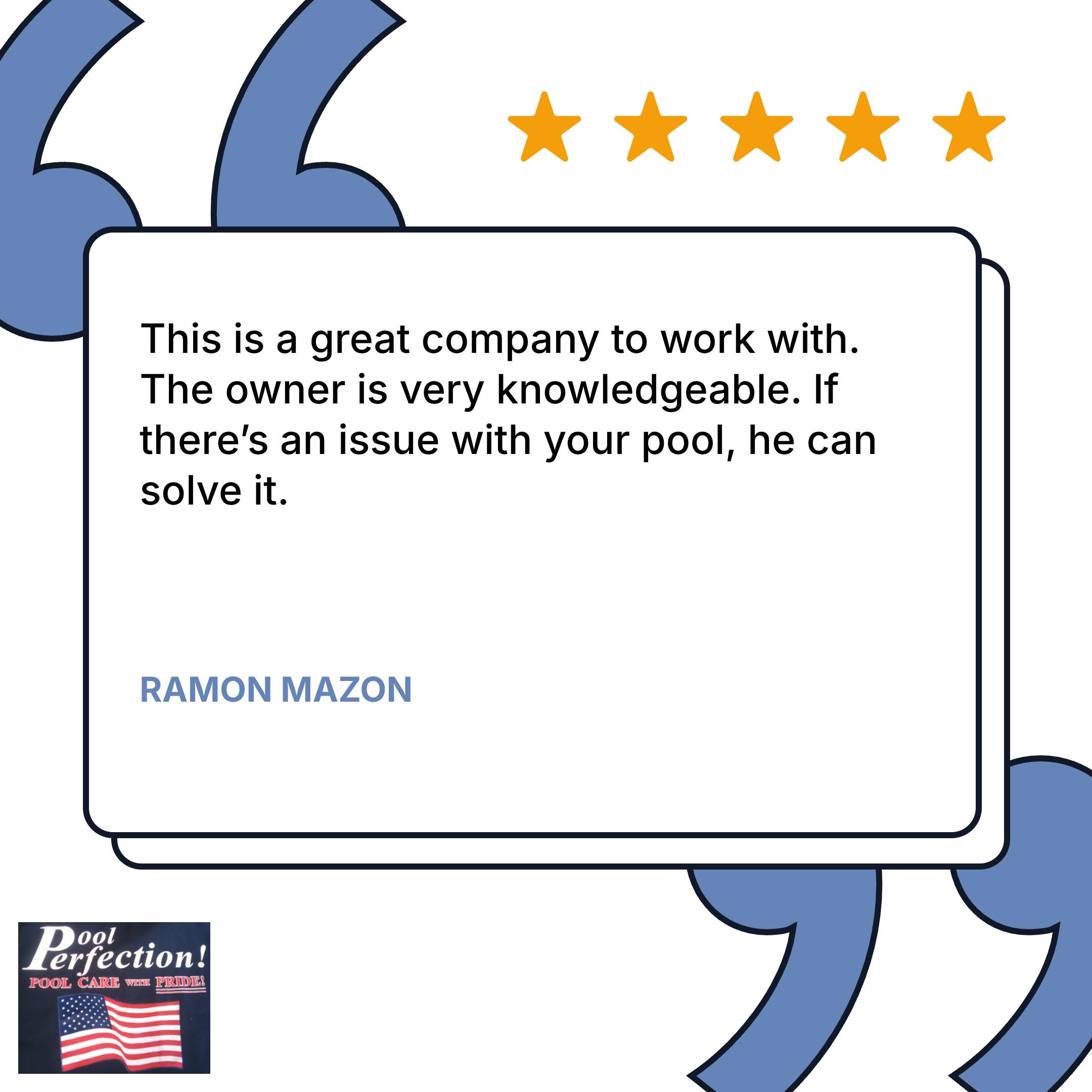  for Pool Perfection in Lake Havasu City, AZ