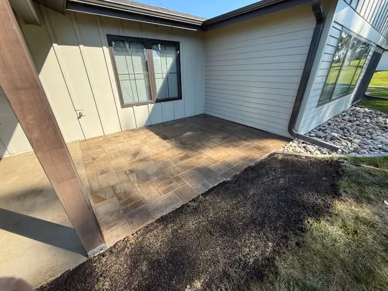 Beautiful Paver Patio Extension in Okoboji