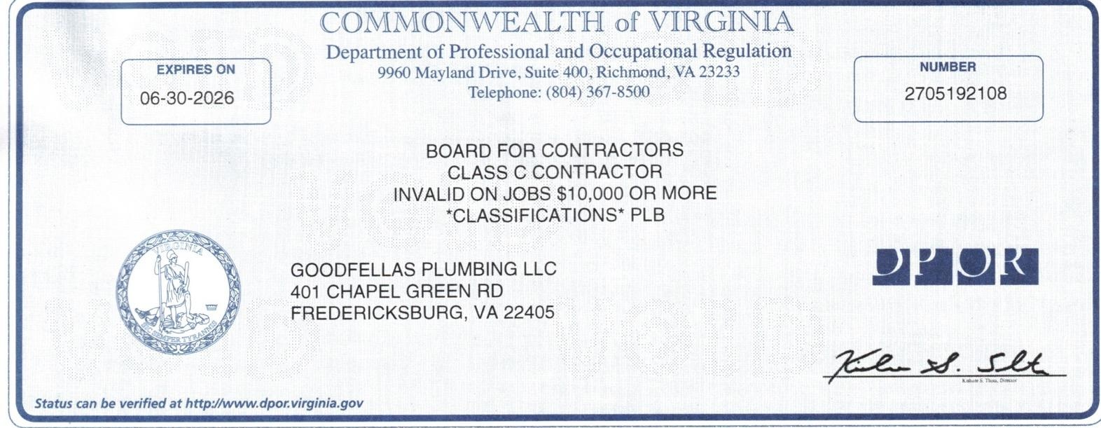 Class C Certification