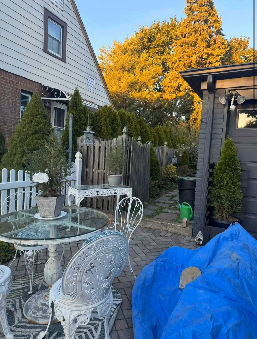 Custom Black Cedar and Aluminum Fence Install in Fair Lawn NJ