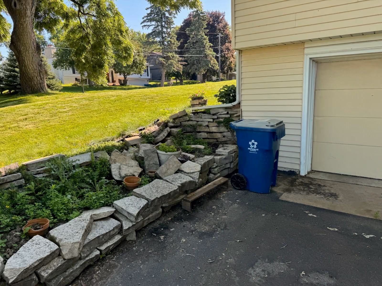 Golden Valley Retaining Wall Redesign Brings New Life