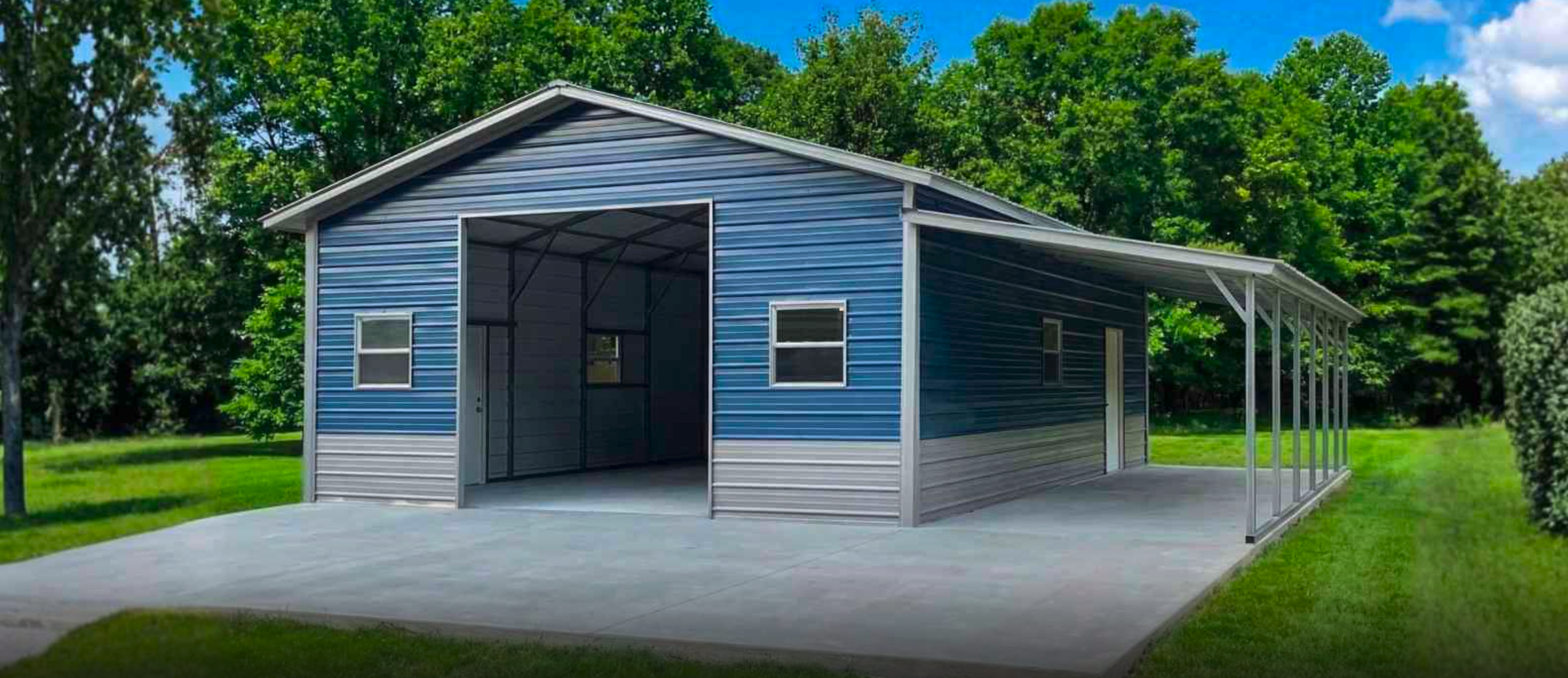 Homestead - Premium Two-Door Metal Garage
