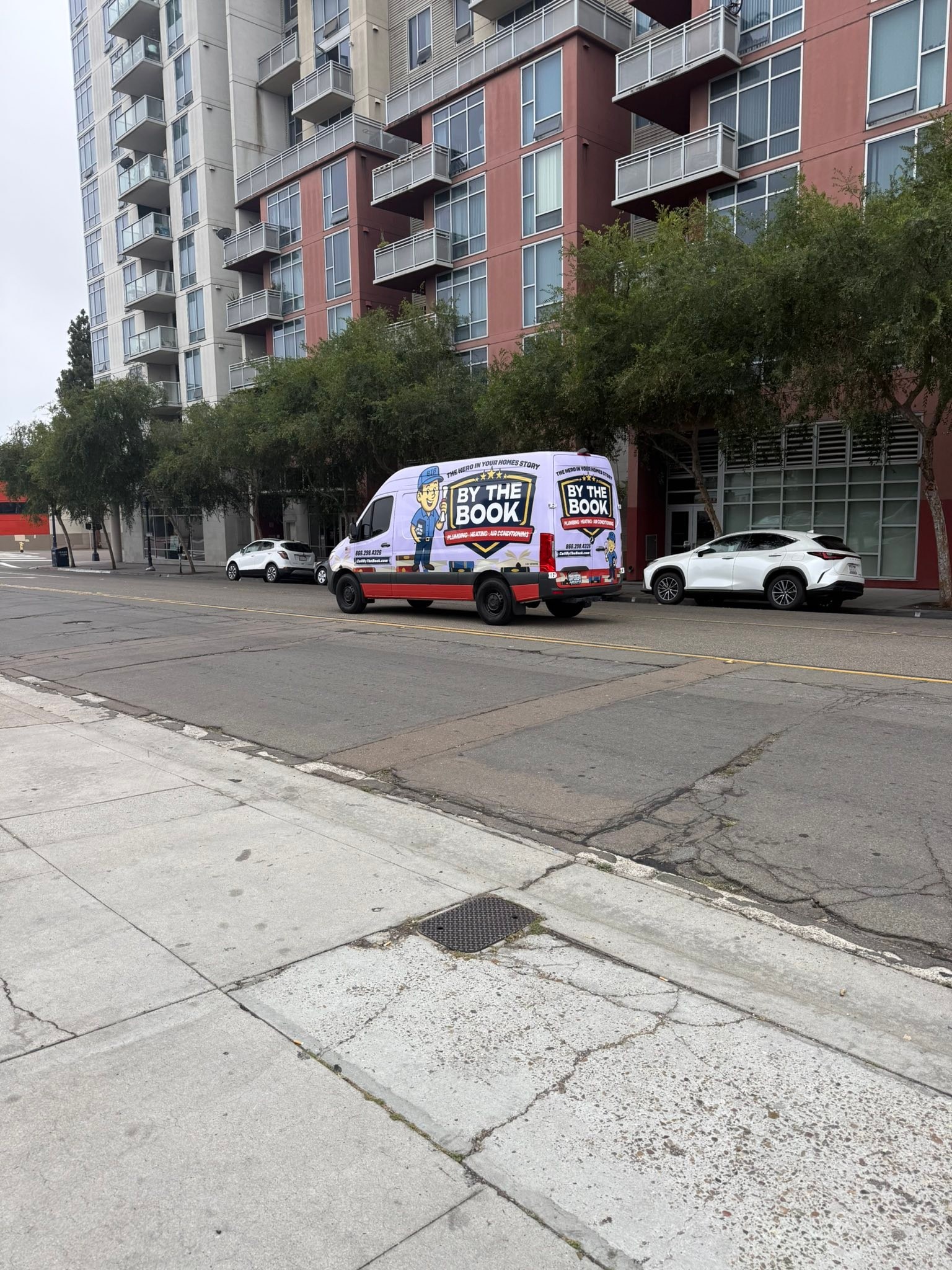 Plumbing repair work by BY THE BOOK Plumbing • Heating • Air Conditioning in San Diego, CA