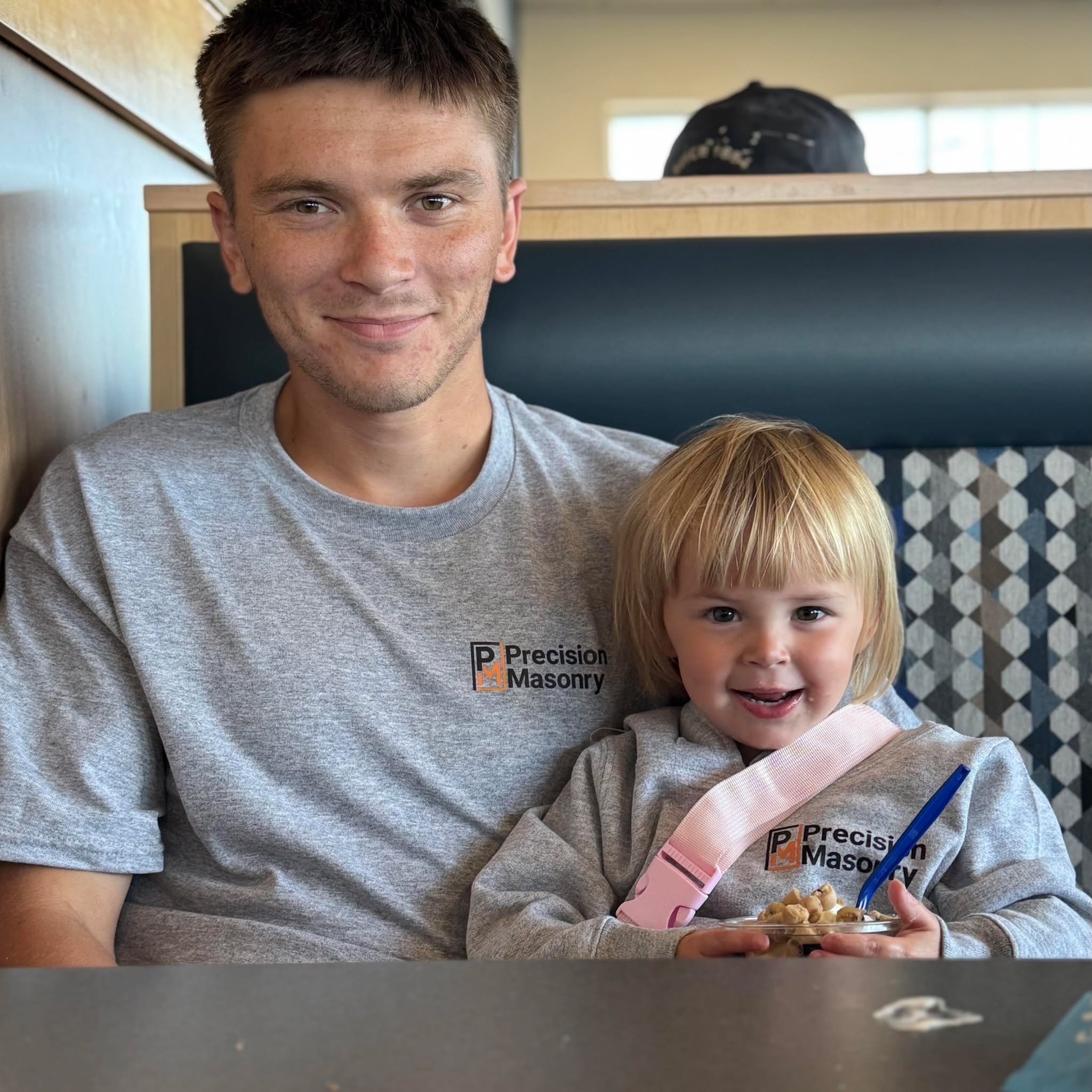 Landon Lee, owner of Precision Masonry in Howard Lake, Minnesota.