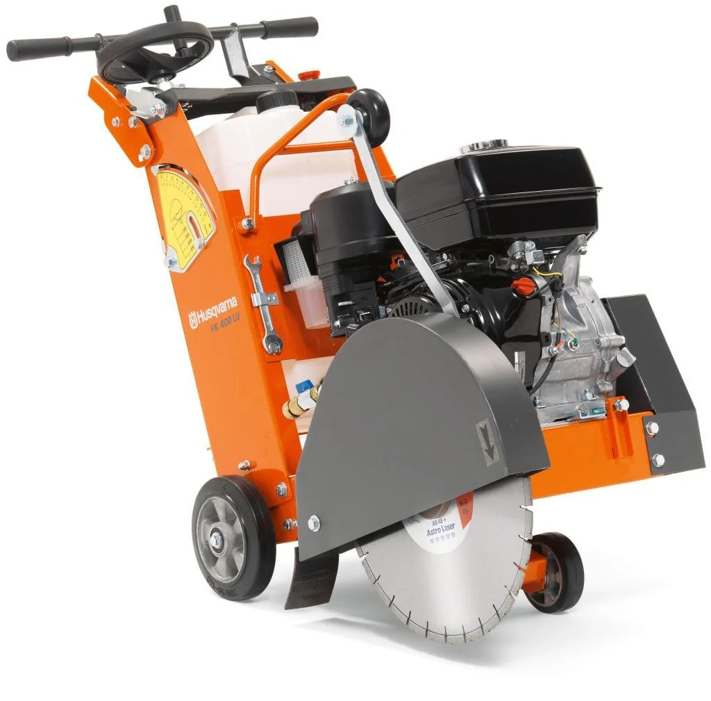 walk concrete saw