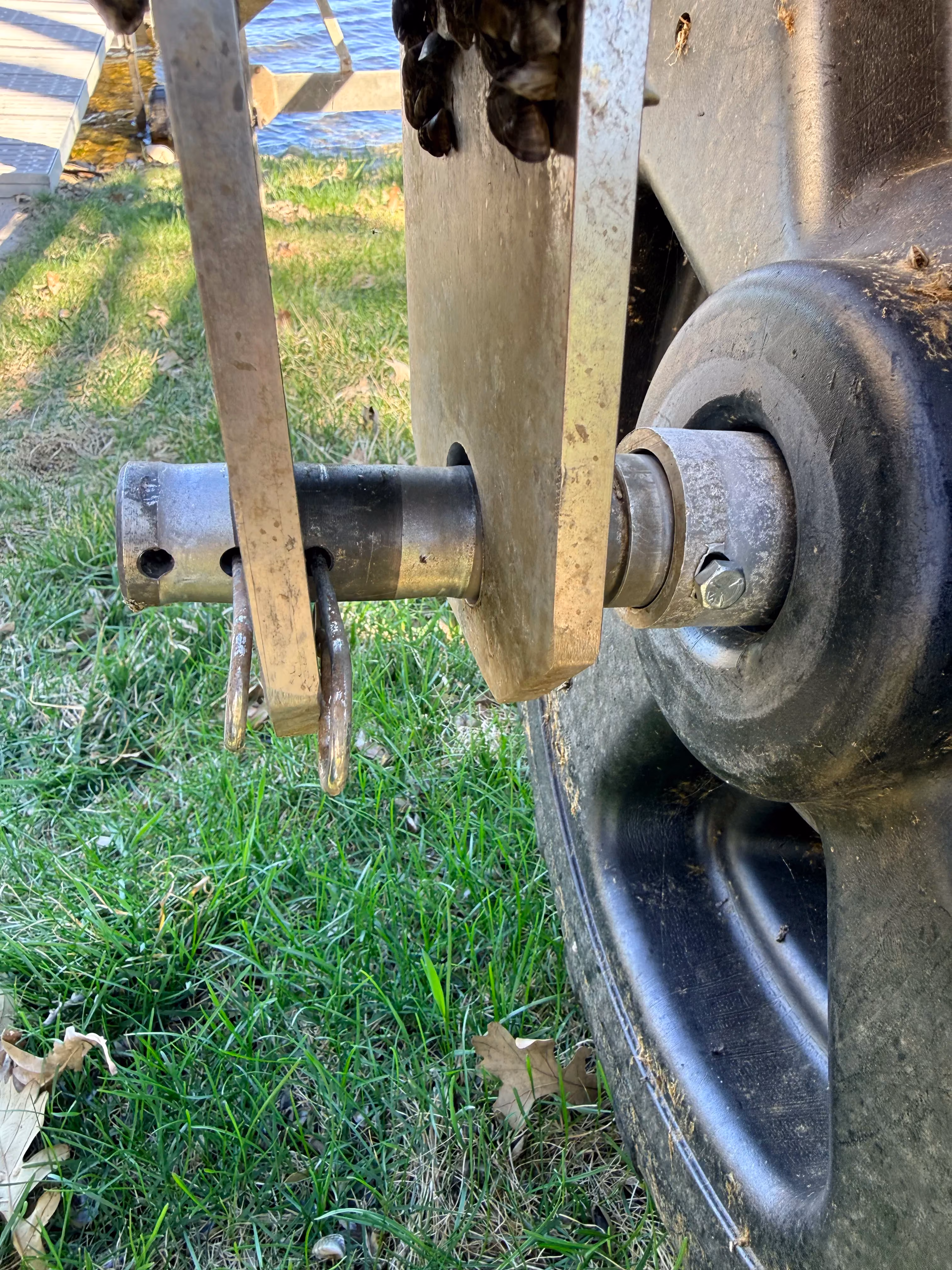 Custom Stainless Wheel Assemblies Saved This Sauk Centre Boat Lift