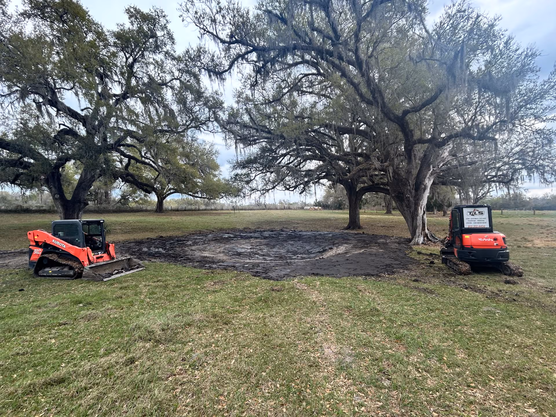 Cattle Wading Pond Clean-Out and Runoff Redirection