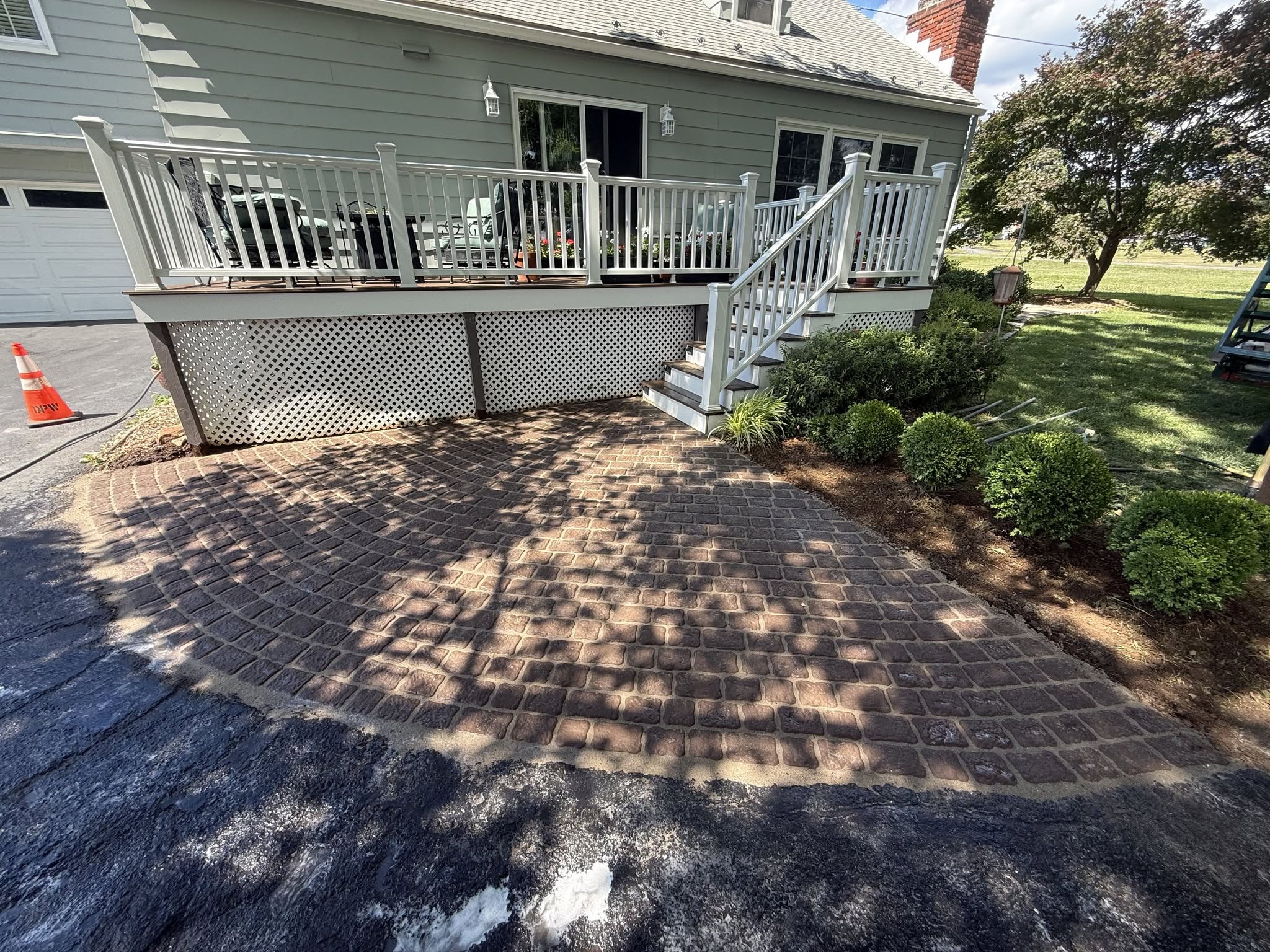 Hardscape project completed by Sunbeam Grounds in Asbury, NJ