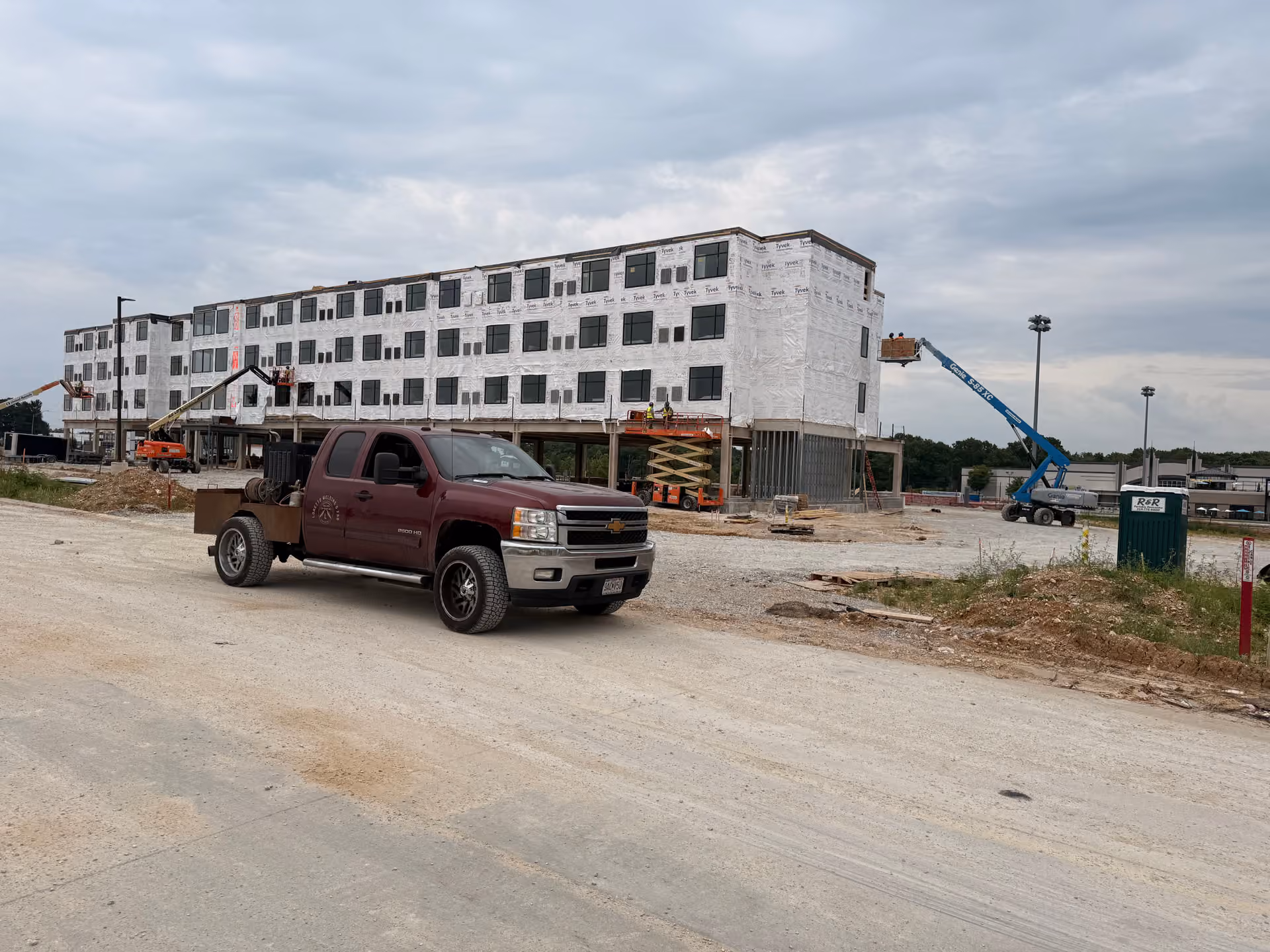 Welding and Fab Work on a Large-Scale Hotel Build