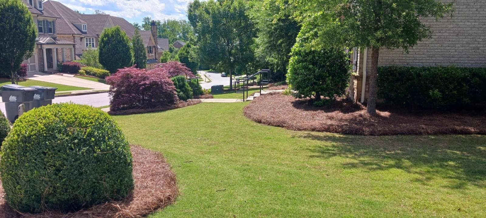 Landscaping & Hardscaping company BAM Another Pinestraw Lot in Flowery Branch, GA