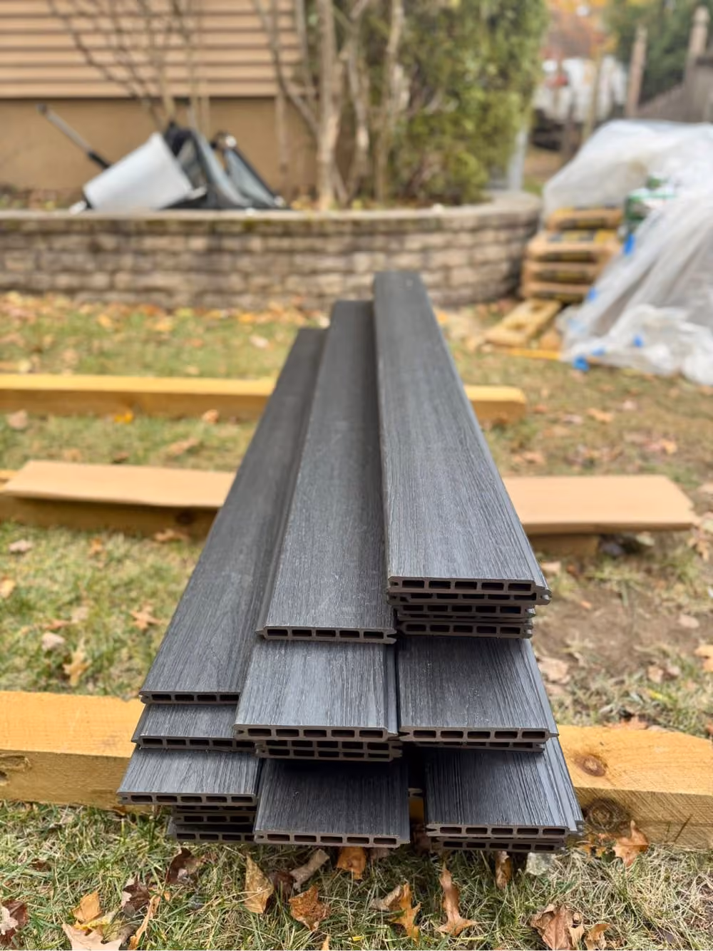 Charcoal Composite Fence Installation in Park Ridge NJ
