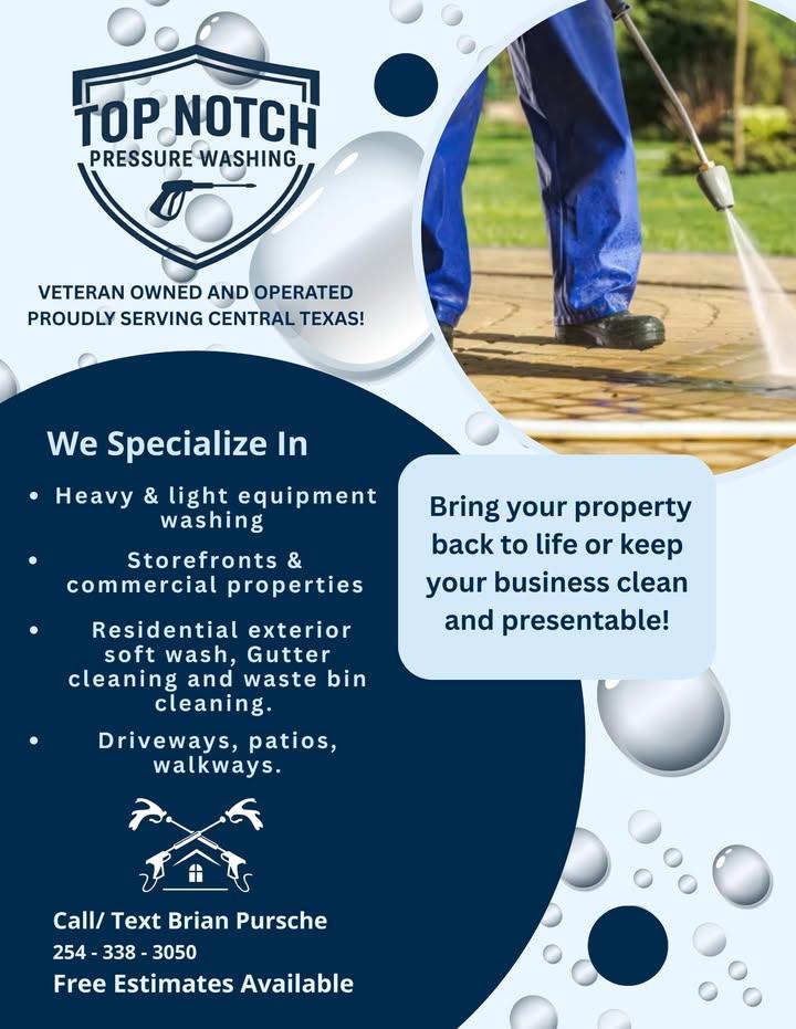 for Top Notch Exterior Cleaning Solutions LLC in Nolanville, TX