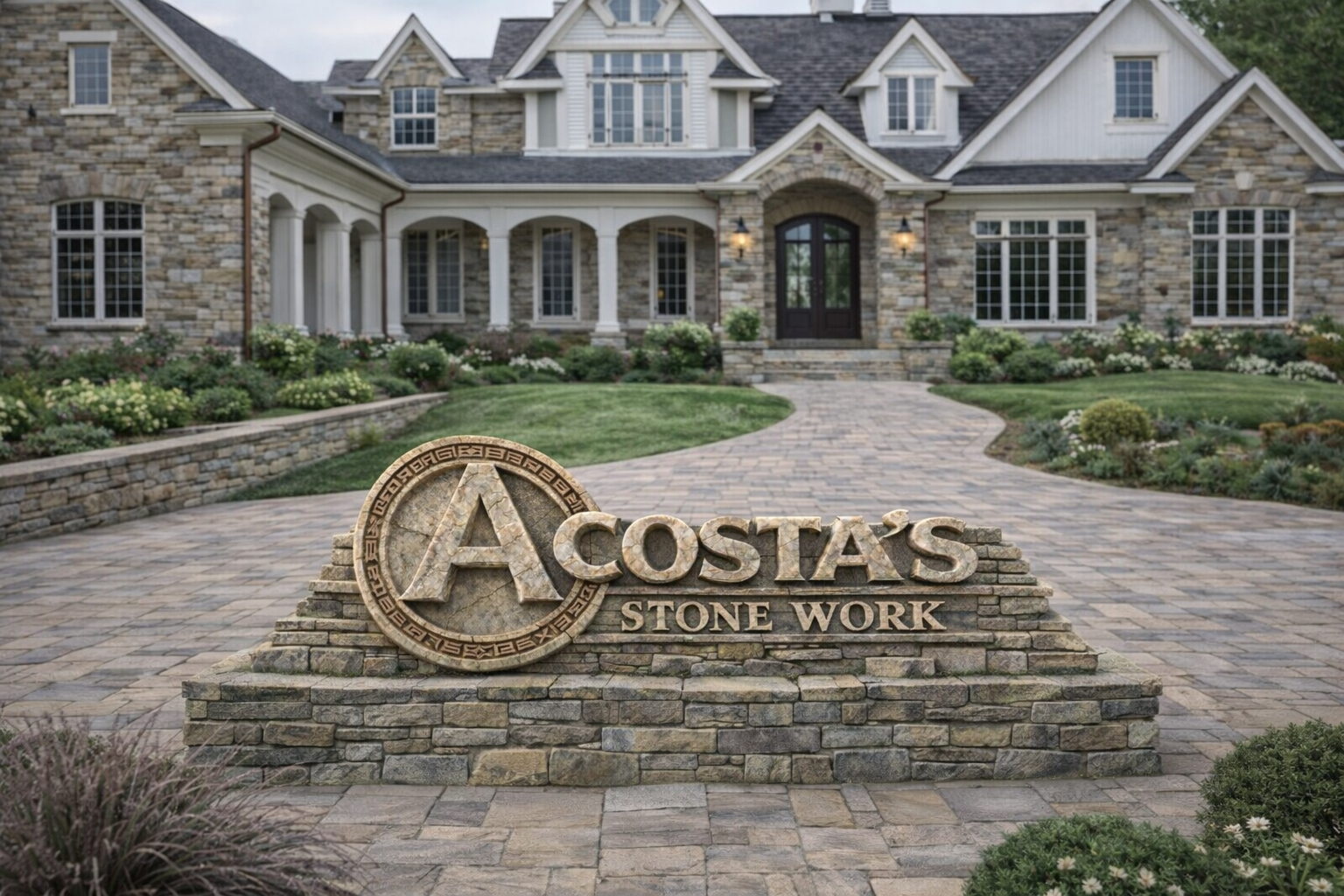  for Acosta's Stone work in Hendersonville, NC