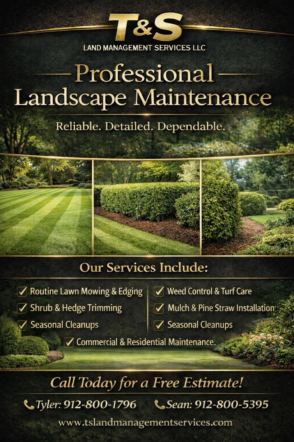Landscaping company T&S Land Management Services in Effingham County, GA