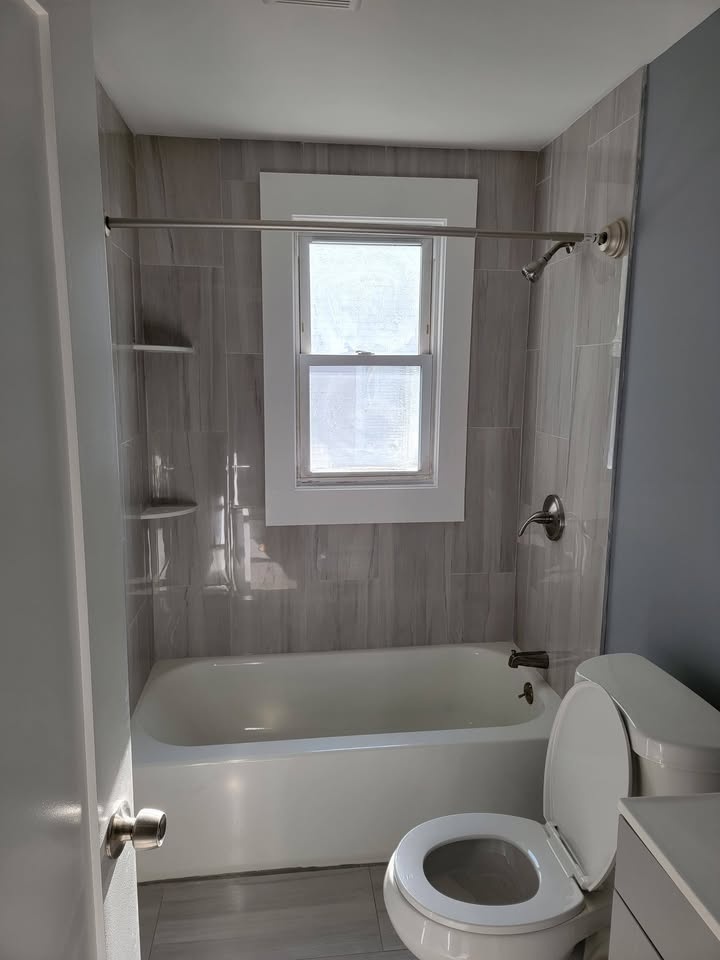 Completed bathroom remodel by Quality Works LLC, view 2