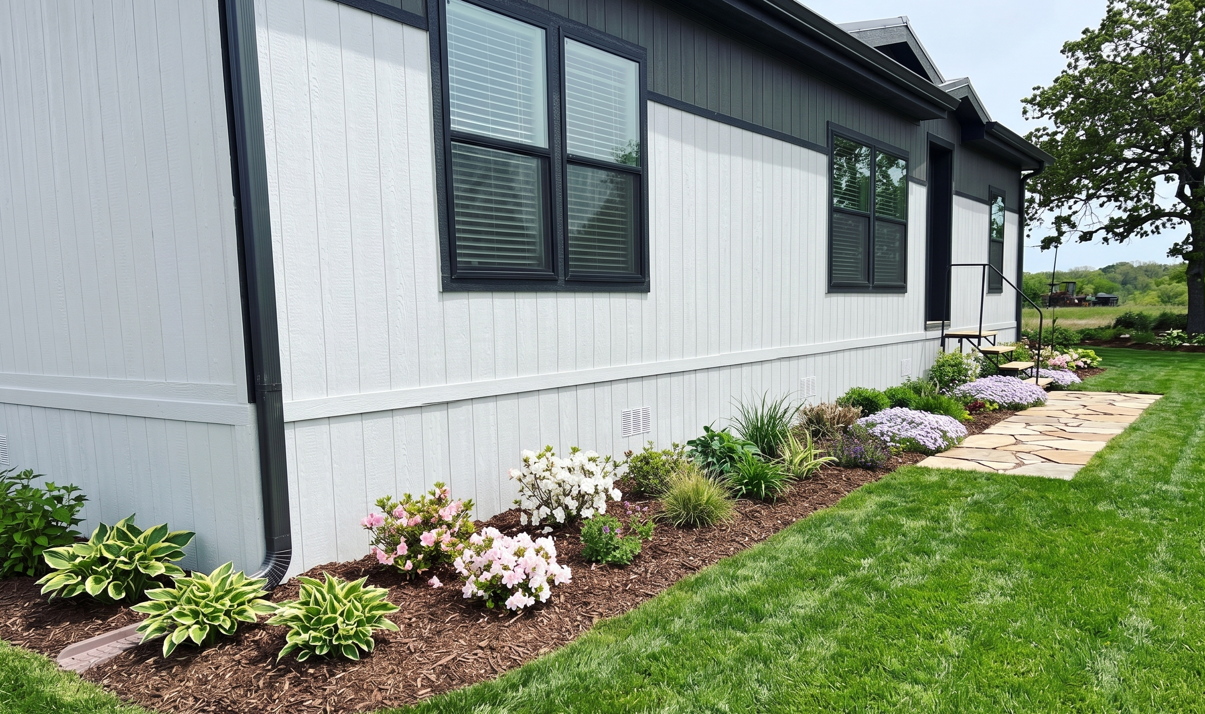 Completed home with Smart Panel skirting, wide shot