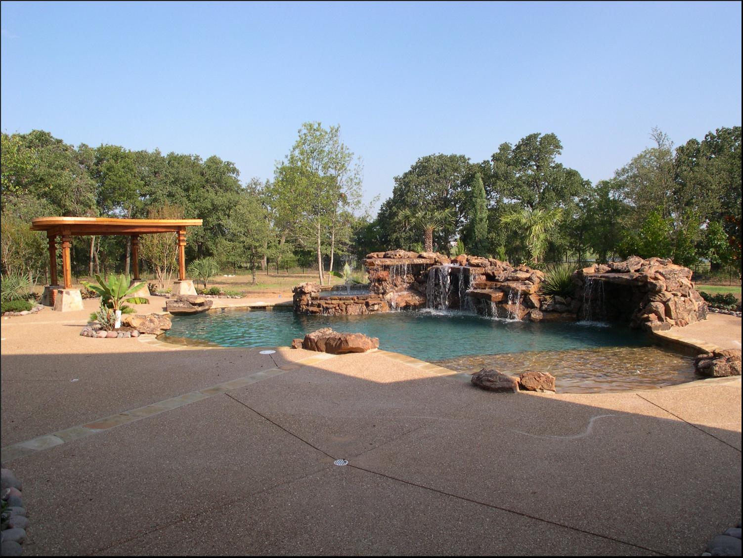 Pool Construction company Out Back Pool and Spa Creations in The Woodlands, TX